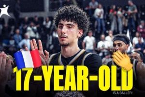 明年潜在首轮秀！17岁文班小师弟阿塔姆纳对阵摩纳哥砍24分